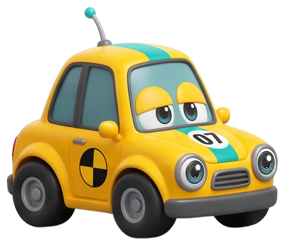 Car 07, idling at the start line